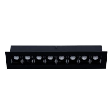 goldX ZE082 Siyah/Beyaz Kasa 21 Watt 30 cm Sıva Üstü Lensli Lineer Armatür (SAMSUNG LED & EAGLERISE Driver)