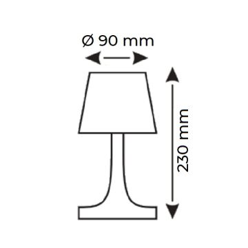 HELIOS HS 8120 Şarjlı, Dimli, Dokunmatik LED Masa Lambası - 3 Işık Renkli (Beyaz + Ilık Beyaz + Gün Işığı)