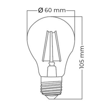 Braytron BA38-30720 4 Watt A60 LED Ampul - Gün Işığı (3000K)