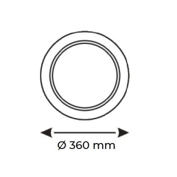 HELIOS HS 3861 300 Watt Yuvarlak LED Yüksek Tavan Armatürü - Beyaz Işık (6500K)