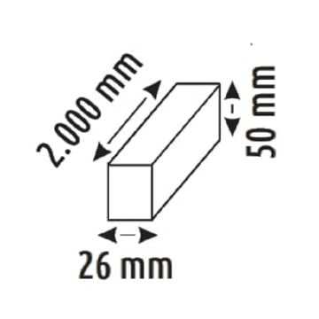 HELIOS HS 8538 2 Metre Sıva Üstü Magnet Ray