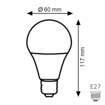 K2 GLOBAL KES224 24 Volt 9 Watt LED Ampul