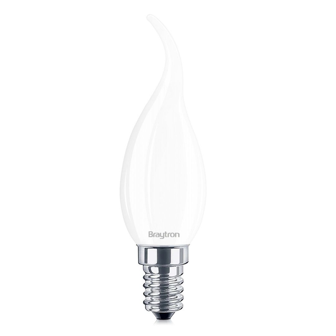 Braytron BA35-30413 4 Watt LED Kıvrık Mum Ampul - Beyaz Işık (6500K)