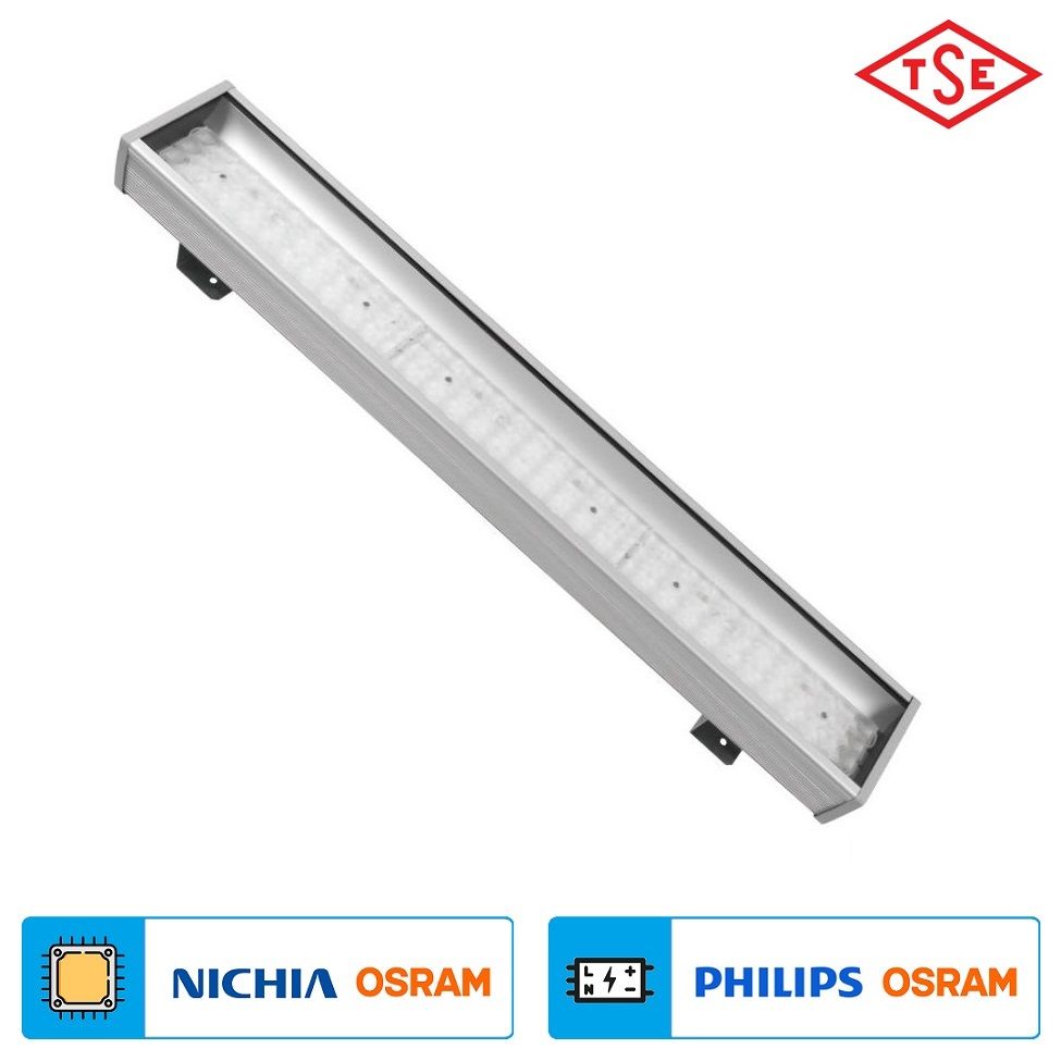 ACK AT45-19133 TSE Sertifikalı 100 Watt LED Yüksek Tavan Armatürü - Beyaz Işık (6500K) - [OSRAM/NICHIA LED - OSRAM/PHILIPS Driver] - IP65