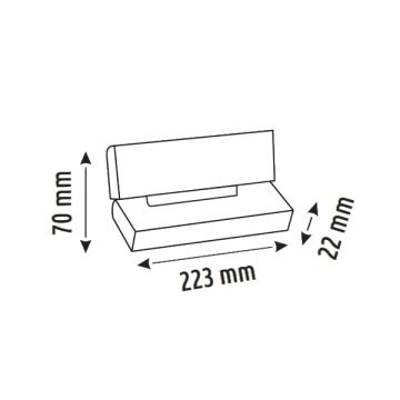 HELIOS HS 8531 12 Watt 22 cm Hareketli Lensli Magnet Armatür (OSRAM LED)