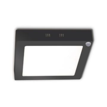 inoled 2784-02 24 Watt Siyah Kasa Sensörlü Sıva Üstü Kare LED Panel - Gün Işığı (3000K)