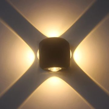 YCL YDM 0100 8 Watt 4 Yönlü Dış Mekan LED Aplik - Gün Işığı (3200K) - IP65