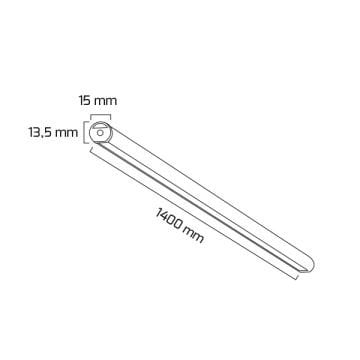 GOYA GY 8011-2 Siyah/Beyaz/Gri Kasa 20 Watt 140 cm Silindirik Lineer Sarkıt Armatür