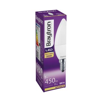 Braytron BA09-00510 5 Watt LED Mum Ampul - Beyaz Işık (6500K)