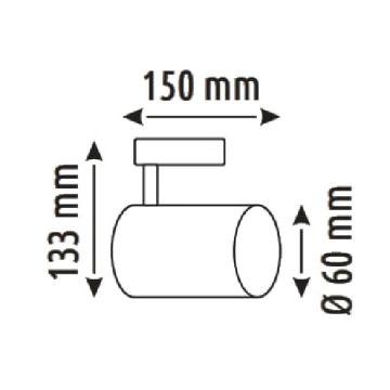 HELIOS HS 8534 20 Watt OSRAM LED Magnet Ray Spot