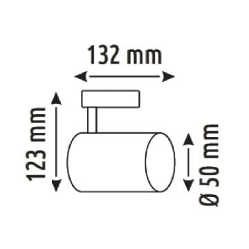 HELIOS HS 8533 10 Watt OSRAM LED Magnet Ray Spot