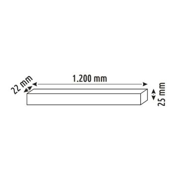 HELIOS HS 8503 40 Watt 120 cm OSRAM LED Magnet Lineer Armatür