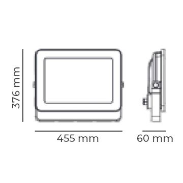 DÜNYA LED HS726-E 400 Watt Slim OSRAM LED Projektör (ENEC Driver)