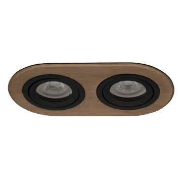 goldX ZE808-BRE Bronz Eskitme İkili Oval Spot Kasası