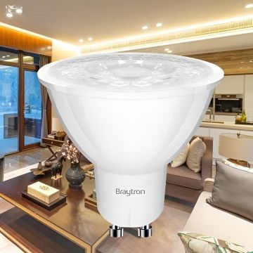 Braytron BA25-00651 6.5 Watt GU10 Duylu Mercekli LED Ampul - Ilık Beyaz (4000K)