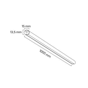 GOYA GY 8010-3 Siyah/Beyaz/Gri Kasa 15 Watt 100 cm Silindirik Lineer Sarkıt Armatür