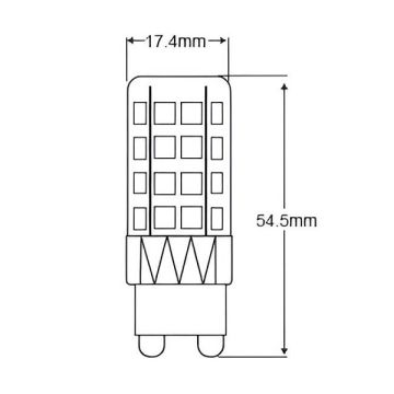 Braytron BA29-00493 4 Watt G9 Duylu LED Ampul - Beyaz Işık (6500K)