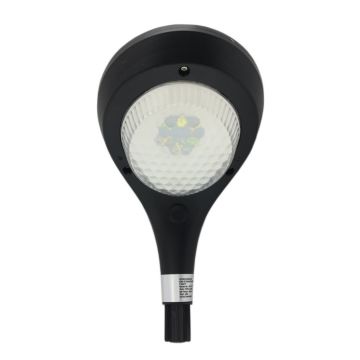 HELIOS HS 4002 10 Watt Solar Bahçe Armatürü - Çift Işık Renkli (Gün Işığı + Yeşil)