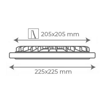 goldX ZE871 18 Watt Sıva Altı Kare LED Panel