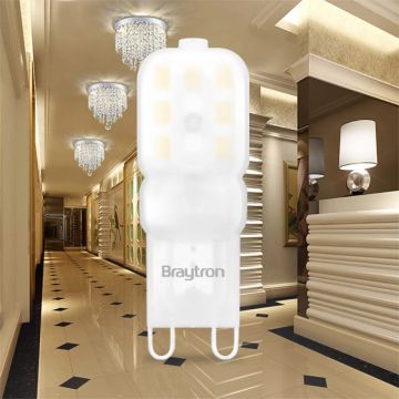 Braytron BA29-00393 2.5 Watt G9 Duylu Dimli LED Ampul - Beyaz Işık (6500K)