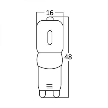 Braytron BA29-00393 2.5 Watt G9 Duylu Dimli LED Ampul - Beyaz Işık (6500K)