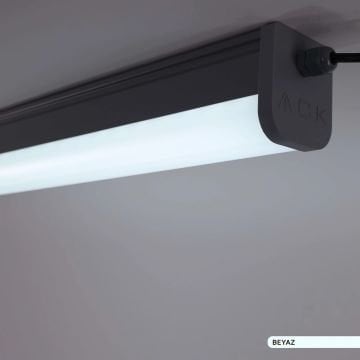 ACK AT03-31230 36 Watt 120 cm Acil Aydınlatma Kitli Nemliyer LED Etanj Armatür - Beyaz Işık (6500K) - IP65 [OSRAM LED]