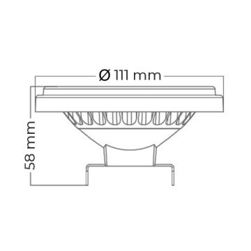 Braytron BA32-01460 14 Watt AR111 LED Ampul - Gün Işığı (3000K)