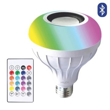 HELIOS HS 2093 9 Watt Bluetooth Music Akıllı RGB LED Ampul (Kumandalı)