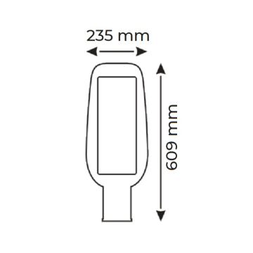 HELIOS HS 3873 200 Watt LED Sokak Armatürü - Beyaz Işık (6500K)