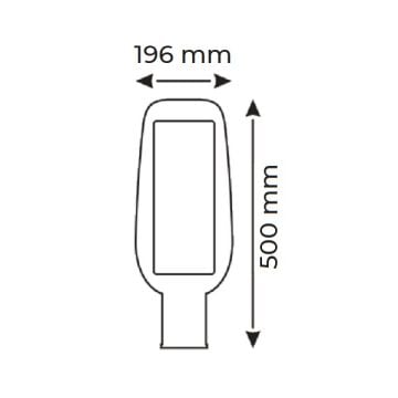 HELIOS HS 3871 100 Watt LED Sokak Armatürü - Beyaz Işık (6500K)