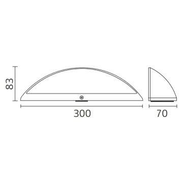 HOROZ 076-005-0006 Zakkum 6 Watt Dış Mekan LED Aplik - Metal Kasa - Ilık Beyaz (4200K)