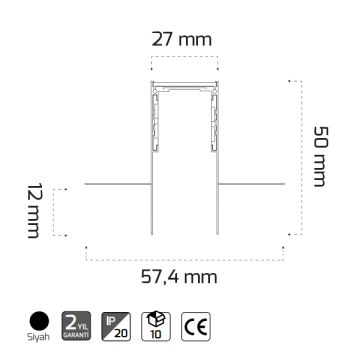 GOYA GY 2003-2 2 Metre Trimless Magnet Ray