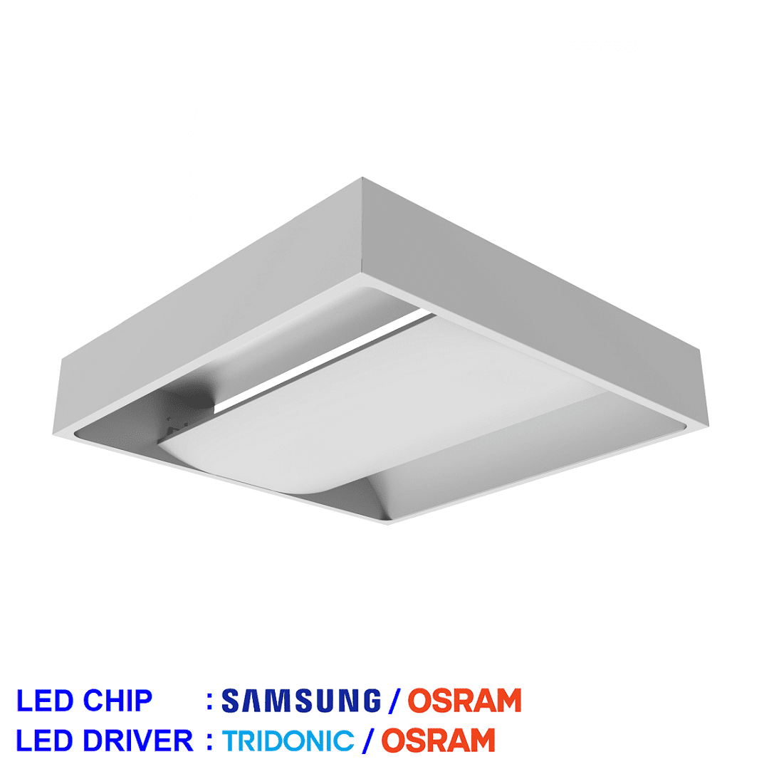 CL-ENSU-60x60 33 Watt 60x60 Sıva Üstü Endirekt LED Armatür (SAMSUNG LED & TRIDONIC Driver)