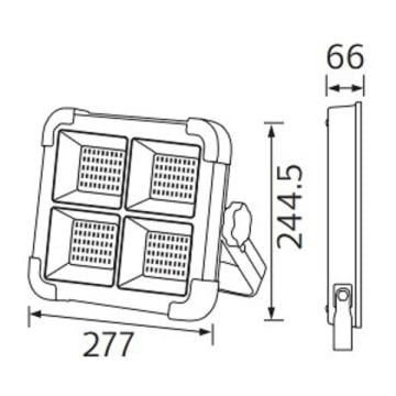 HOROZ 068-027-0800 Turbo 800 Watt Solar Projektör - 3 Işık Renkli (Beyaz + Ilık Beyaz + Gün Işığı)