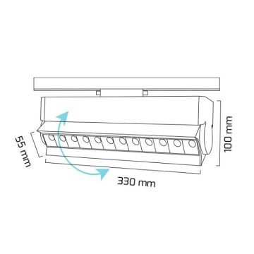 GOYA GY 3655-20 Siyah/Beyaz Kasa 20 Watt LED Ray Spot