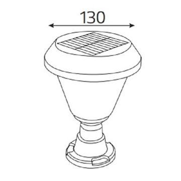 HOROZ 078-016-0001 30 Watt Solar Set Üstü Armatür - Plastik Kasa - Beyaz Işık (6400K)