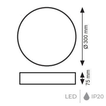 K2 GLOBAL KSA189 18 Watt Acil Aydınlatma Kitli LED Tavan Armatürü - Beyaz Işık (6500K)