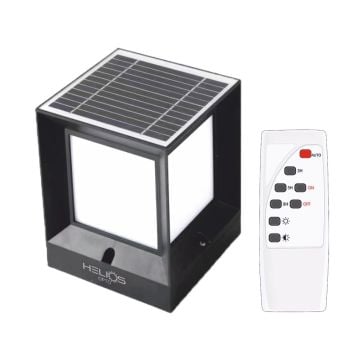 HELIOS HS 4008 30 Watt Solar Set Üstü Armatür - 3 Işık Renkli (Beyaz+Gün Işığı+Ilık Beyaz) - Kumandalı - ABS Plastik