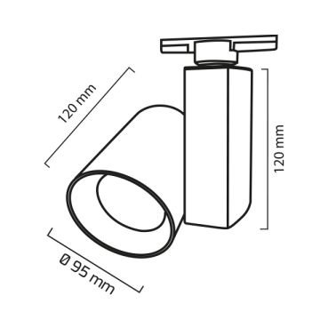 GOYA GY 3618 Siyah/Beyaz Kasa 36 Watt LED Ray Spot