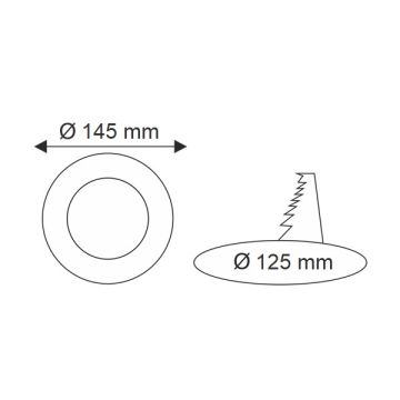 HELIOS HS 1002 9 Watt Sıva Altı Yuvarlak LED Panel