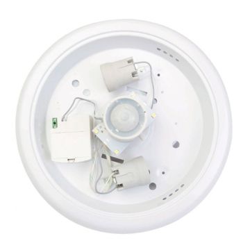 K2 GLOBAL KSA187 Sensörlü Tavan Armatürü (ABS Kasa - ABS Kapak - 2xE27 Duylu)
