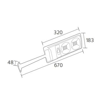 HOROZ 074-010-0020 20 Watt Solar Sokak Armatürü - Beyaz Işık (6400K)