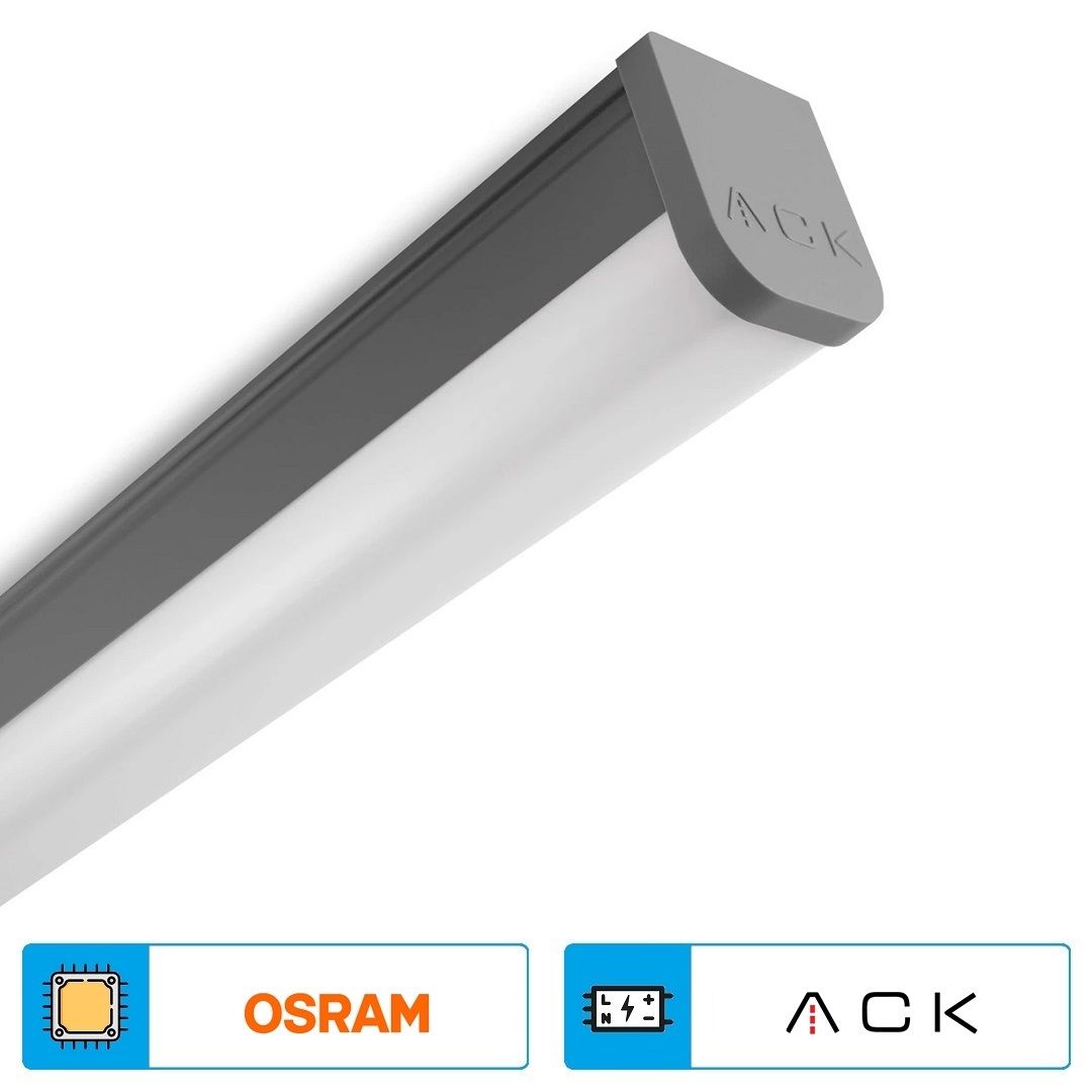 ACK AT03-00600 18 Watt 60 cm Nemliyer LED Etanj Armatür - Gün Işığı (3000K) - IP65 [OSRAM LED]