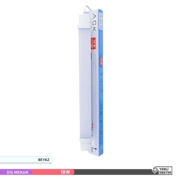 ACK AT02-00630 18 Watt 60 cm NemliyerLED Etanj Armatür - Beyaz Işık (6500K) - IP65