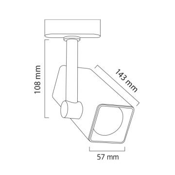 GOYA GY 3641 Siyah/Beyaz Kasa 14 Watt LED Ray Spot