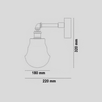 CL-500 Dekoratif Retro Aplik