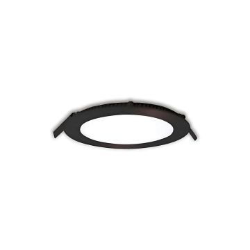 inoled 2806-01 6 Watt Siyah Kasa Sıva Altı Yuvarlak LED Panel - Beyaz Işık (6500K)