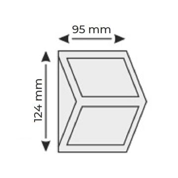 HELIOS HS 4010 15 Watt Solar Aplik - Beyaz Işık (6400K)