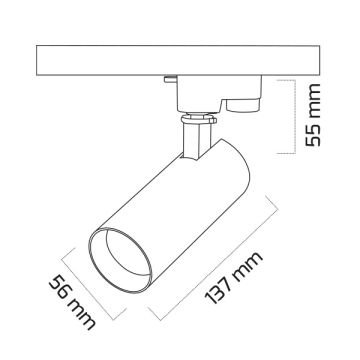 GOYA GY 3644 Siyah/Beyaz Kasa 14 Watt LED Ray Spot