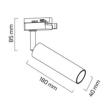 GOYA GY 3619 Siyah/Beyaz Kasa 7 Watt LED Ray Spot